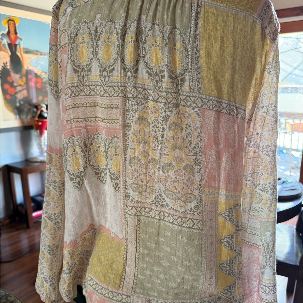 Ruby Rd. Multicolor Patchwork Blouse - Picture 2 of 5